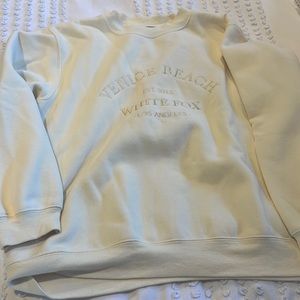 White Fox Venice Beach Sweatshirt Size large